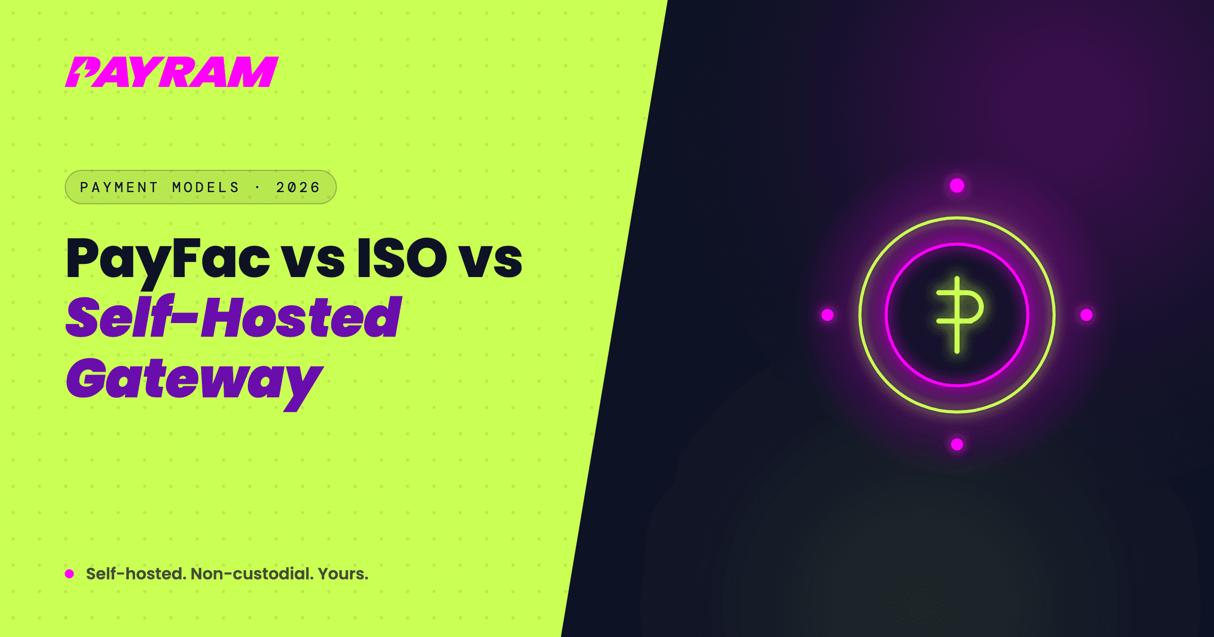 PayFac vs. ISO vs. Self-Hosted Gateway: Which Payment Model Is Right for You?
